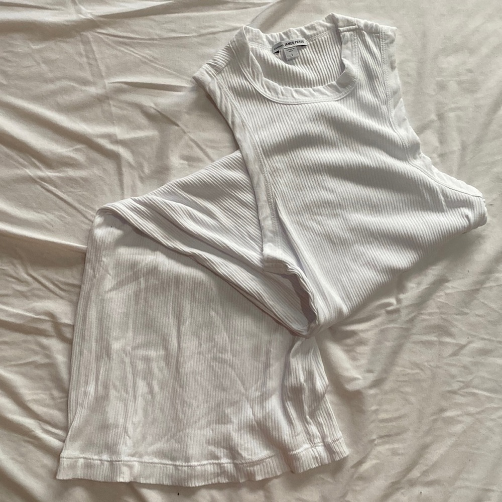 James Perse tank dress in white